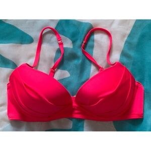 Victoria's Secret Hot Pink Push-Up Bikini Top